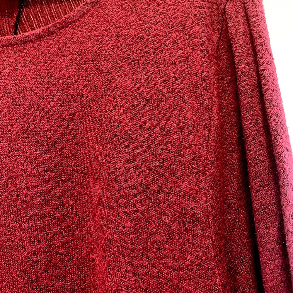 Old Navy • Long Sleeve A-Line Dress • Maroon - Picture 4 of 5